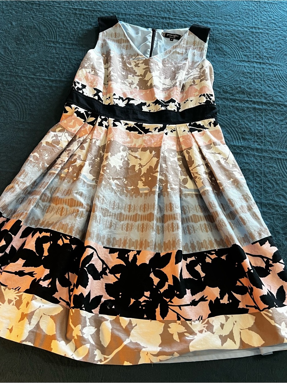Principles by Ben de Lisi Floral A-Line Party Pastel Feminine Summer Dress-10 - Picture 5 of 16